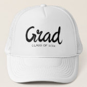 Grad graduate personalized year handwriten text trucker pet (Voorkant)