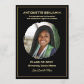 Grad Graduate Photo Graduation Card (Voorkant)