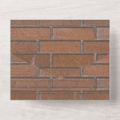 Grad Graffiti-foto op stenen muur  All In One Uitnodiging (Achterkant)