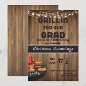 Grad & Grill Graduation Barbeque Kaart (Voorkant / Achterkant)
