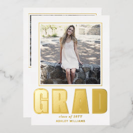 GRAD Klas van 2025 afstudeer witte aankondiging