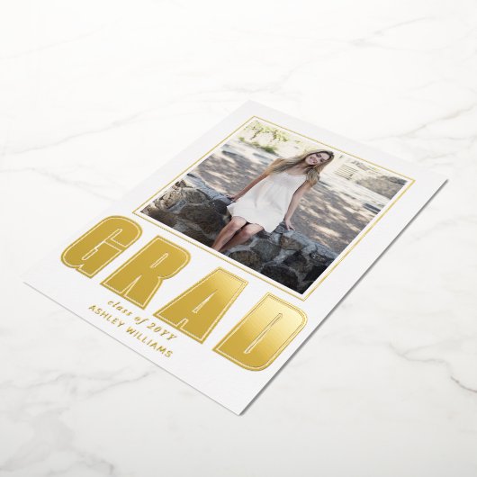 GRAD Klas van 2025 afstudeer witte aankondiging (Gedraaid)