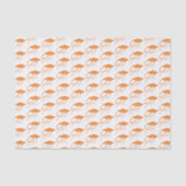 Grad Modern Oranje Afstudeerhoedje Tissuepapier (Voorkant)