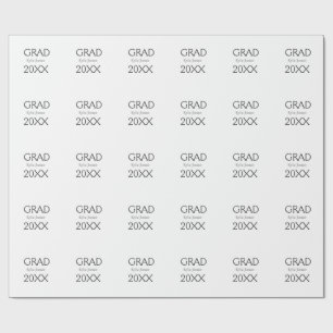 Grad naam in vet lettertype 20XX afstudeerjaar een Cadeaupapier