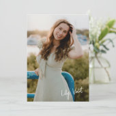 Grad Party Invite Kaart (Staand voorkant)