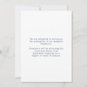 Grad Photo Cap Red Black 2022 Graduation Aankondiging (Achterkant)