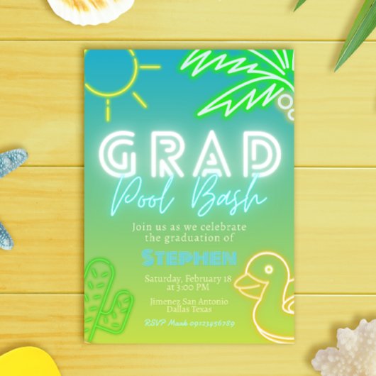 Grad Pool Bash - Pool Party Kaart