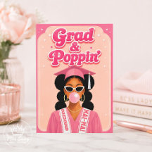 Grad & Poppin' Roze Bubblekauwgom Zwarte Meisjes G