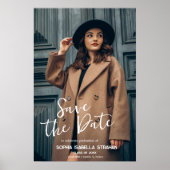 Grad Poster - Aangepaste Naam Datum Save The Date (Voorkant)