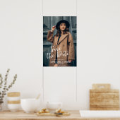 Grad Poster - Custom Name Date Save The Date (Keuken)