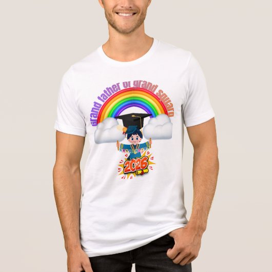 Grad Squad 2026 Rainbow Family Matching T-Shirt fo (Voorkant)