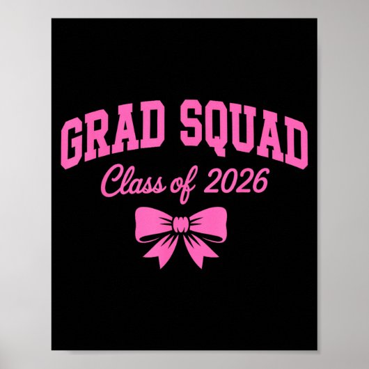 Grad squad klas van 2026 afstuderen voor vrouwen G Poster (Voorkant)