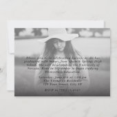 GRAD Typografie 4 Afbeelding Afstudeeraankondiging Kaart (Achterkant)