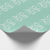 Grad typografie moderne afstuderen eenvoudig minim cadeaupapier (Hoek)