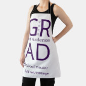 Grad typografie moderne afstuderen eenvoudig minim schort (Insitu)