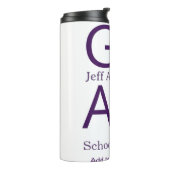 Grad typography modern graduation simple minimal c thermosbeker (Gedraaid links)