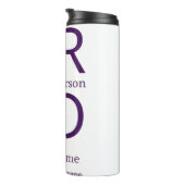 Grad typography modern graduation simple minimal c thermosbeker (Geroteerd rechts)