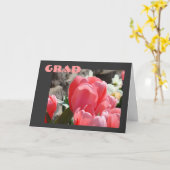 GRAD Wenskaarten Afstuderen Afgestudeerd Tulpen Kaart (Gele Bloem)