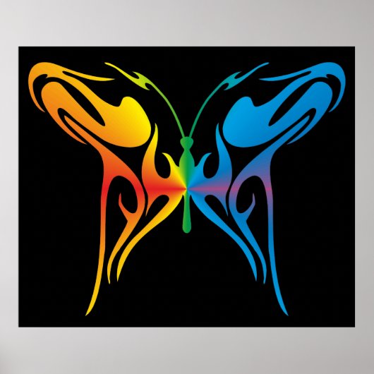 Gradated Butterfly Poster (Voorkant)