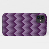 Gradated Paars Chevron Striped iPhone 5 Case Mate (Achterkant (horizontaal))