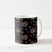 gradatie hartpatroon koffiemok (Voorkant rechts)