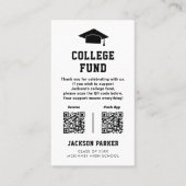 Gradatie Partij College Fund 2 QR Code Kaart Visitekaartje (Voorkant)
