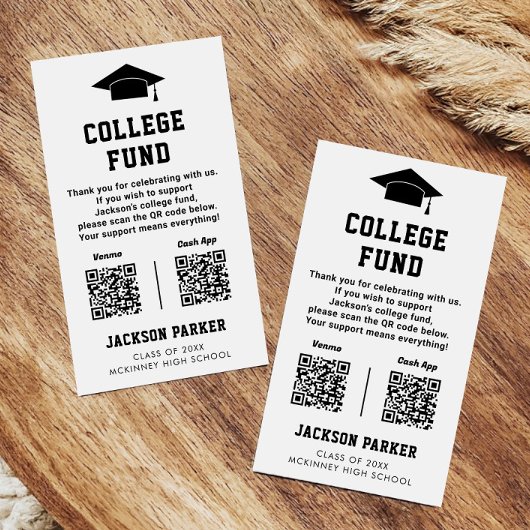 Gradatie Partij College Fund 2 QR Code Kaart Visitekaartje