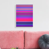 Gradatie Stripes Paars Roze Blauw Canvas Afdruk (Insitu (Woonkamer))