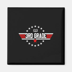 Grade 3e klas terug naar school First Day Boy Magneet