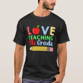 Grade 4 Pencil Teacher T-shirt (Voorkant)