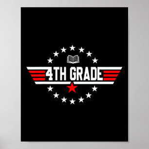 Grade 4e klas terug naar school eerste dag BO Poster