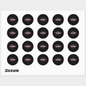 Grade 4e klas terug naar school eerste dag BO Ronde Sticker (Vel)