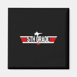 Grade 5e klas terug naar school First Day Boy Magneet