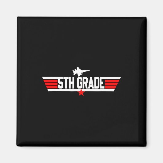Grade 5e klas terug naar school First Day Boy Magneet (Voorkant)