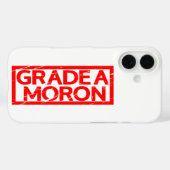 Grade A Moron Stamp Case-Mate iPhone Case (Achterkant (horizontaal))
