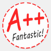Grade A plus...Fantastisch! Sticker (Voorkant)