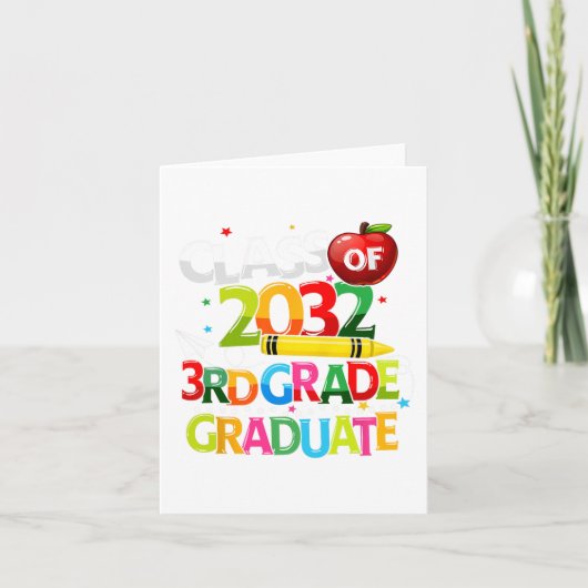 Grade Afstuderen CL van 2032 Laatste dag van Schoo Kaart (Voorkant)