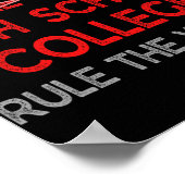 Grade Afstuderen Funny Middle School Afstuderen Poster (Hoek)