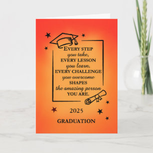 Grade Afstuderen Inspirerend Quote en levendige zo Kaart