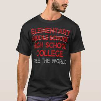 Grade Afstuderen Middelbare School Afstuderen T-shirt