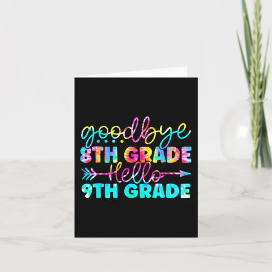 Grade Afstuderen Tie Dye 9e Grade Hier komen we Kaart (Voorkant)