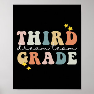 Grade Dream Team Leraar Studenten 100ste dag van S Poster