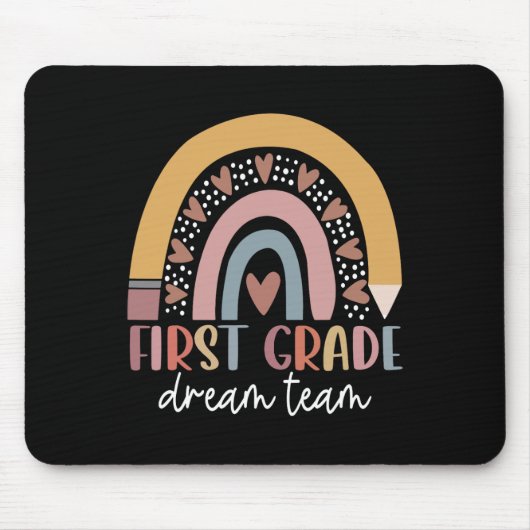 Grade Dream Team Teacher Kinder terug naar school Muismat (Voorkant)