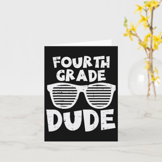 Grade Dude 4e Grade Docenten Studenten Terug naar  Kaart (Gele Bloem)