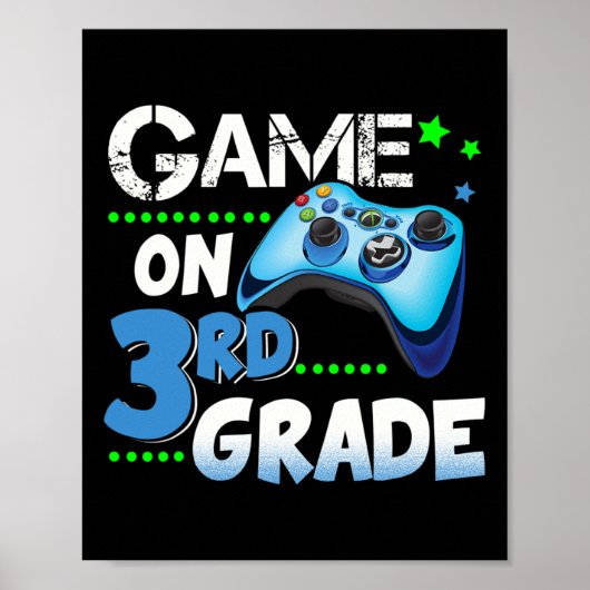 Grade Fun Game op 3rd Grade Gift Poster (Voorkant)
