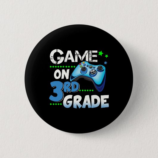 Grade Fun Game op 3rd Grade Gift Ronde Button 5,7 Cm (Voorkant)