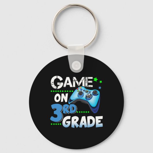 Grade Fun Game op 3rd Grade Gift Sleutelhanger (Voorkant)