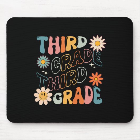 Grade Groovy Terug naar School Team Teacher Studen Muismat (Voorkant)