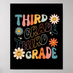 Grade Groovy Terug naar School Team Teacher Studen Poster
