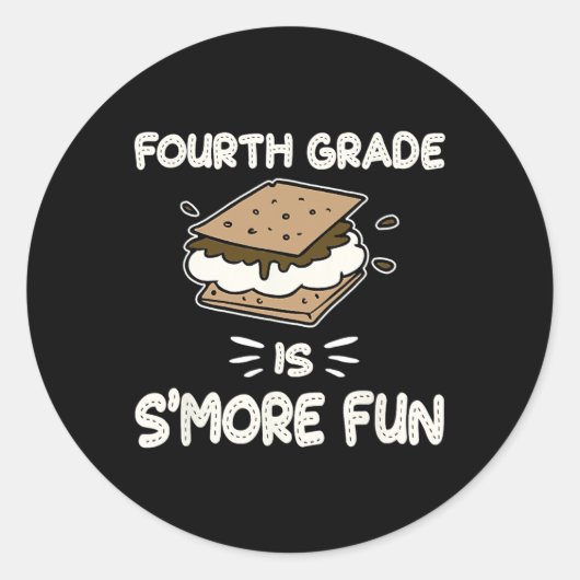 Grade is leuker terug naar school leraar Kinder Ronde Sticker (Voorkant)